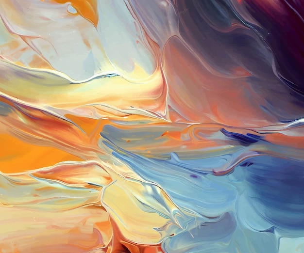 Abstract colorful liquid paint background