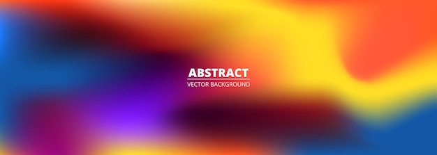 Abstract colorful liquid wide vector background