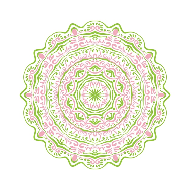 Abstract colorful mandala pattern.