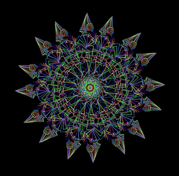 Abstract colorful mandala