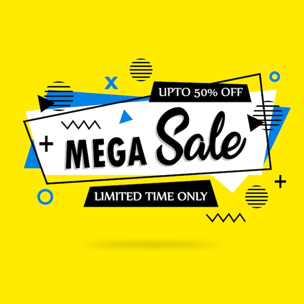 Abstract Colorful Mega Sale Background