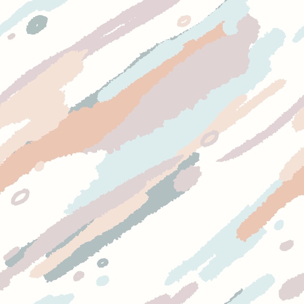 Abstract colorful paint brush and strokes Seamless pattern