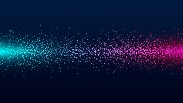 Abstract Colorful Particles Background