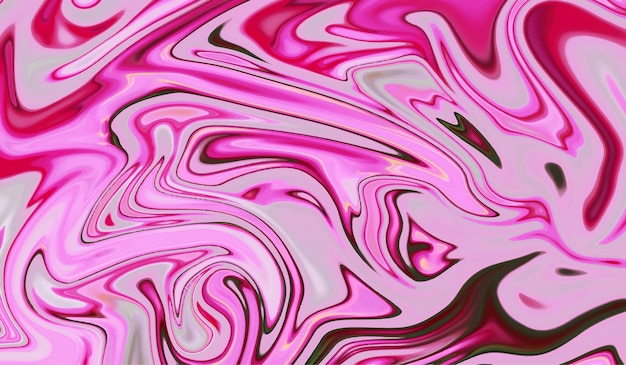 Abstract colorful pink and light pink creative liquid background with smooth and glossy wave