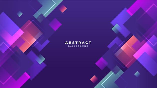 Abstract colorful purple pink shapes presentation background