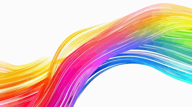 Vector abstract colorful rainbow lines background