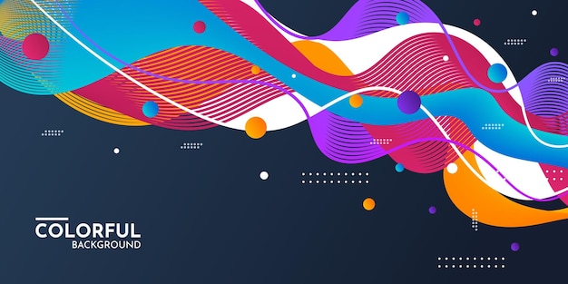 Abstract colorful shapes background design