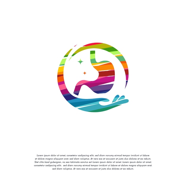 Abstract Colorful Stomach Care logo vector, Health Stomach logo designs template