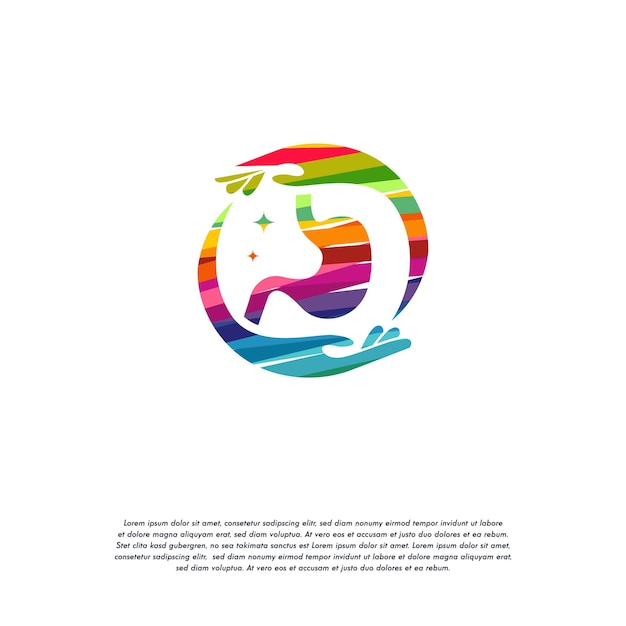 Abstract Colorful Stomach Care logo vector, Health Stomach logo designs template