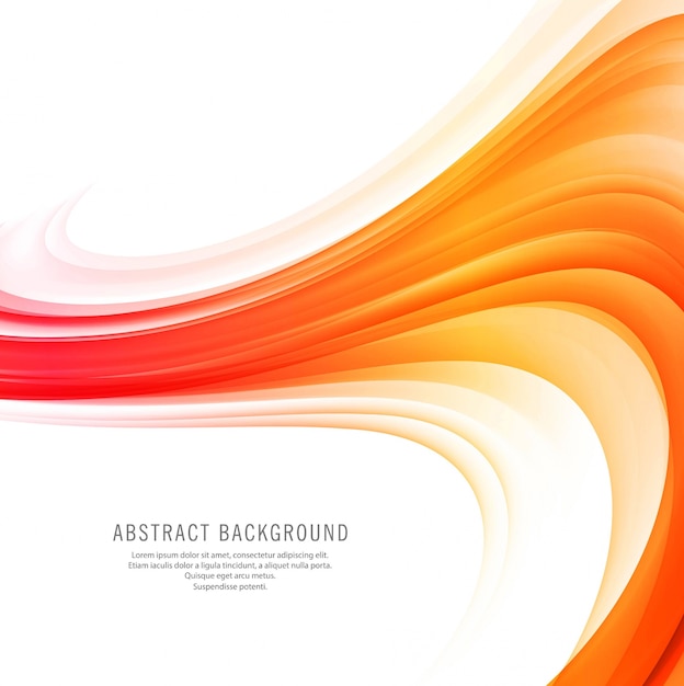 Abstract colorful stylish business wave background