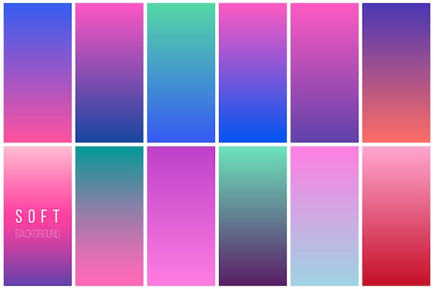 Abstract colorful vector background collection