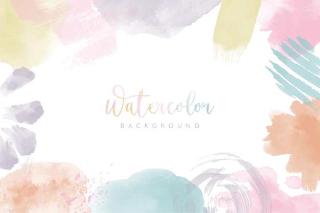 Abstract colorful watercolor background