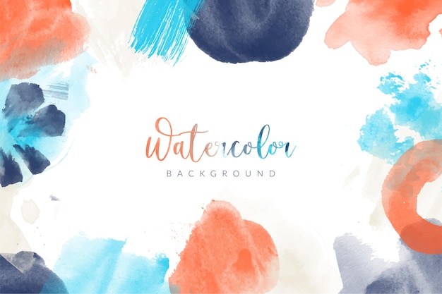 Abstract colorful watercolor background