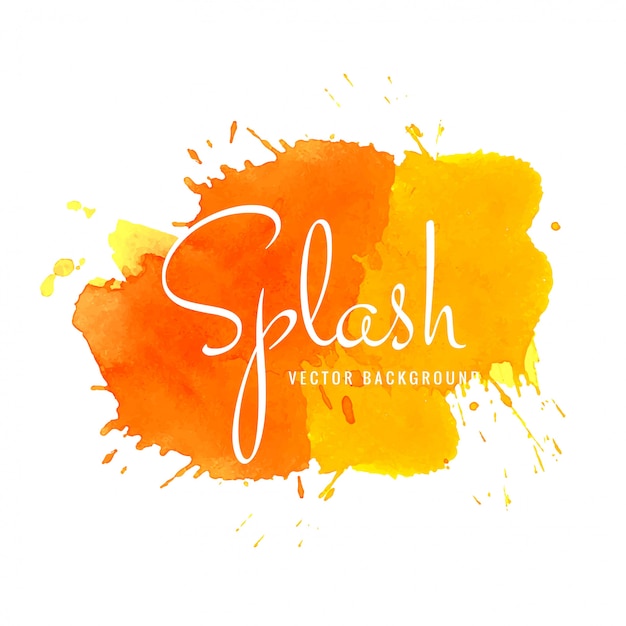 Abstract colorful watercolor splash vector