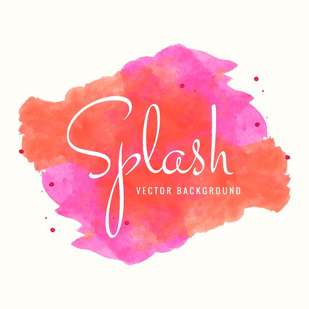 Abstract colorful watercolor splash vector