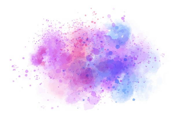 Abstract colorful watercolor splash