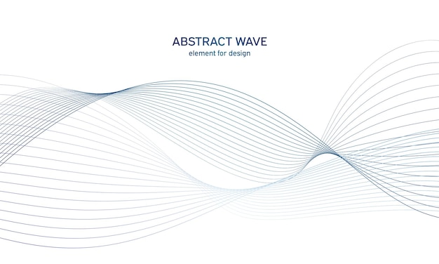 Abstract colorful wave element for design