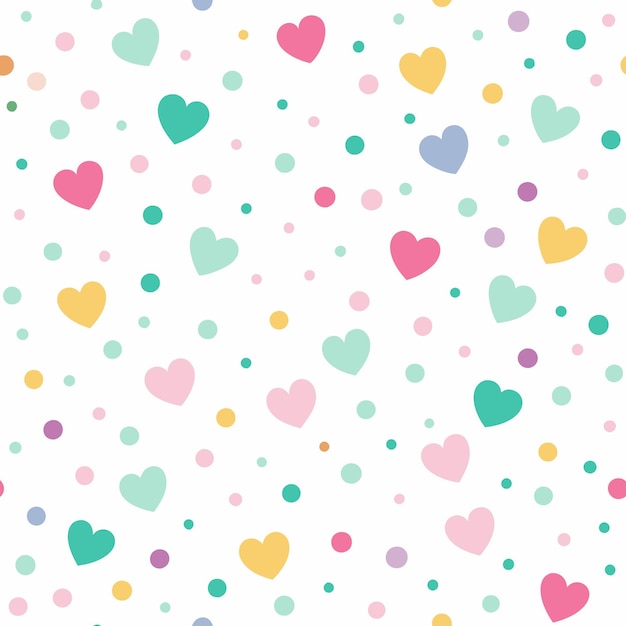 abstract confetti sprinkles love shape