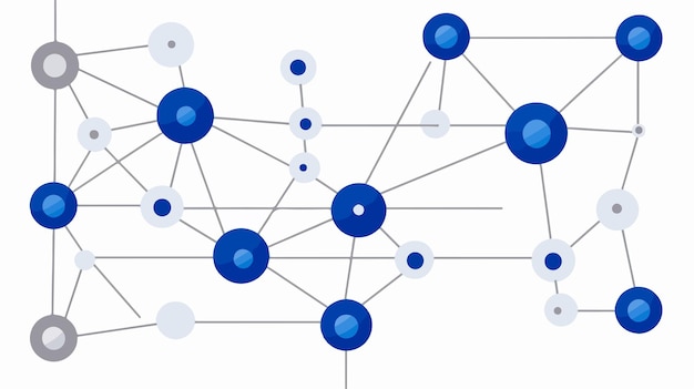 Vector abstract connections diagram vector icon