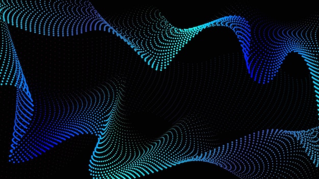 Abstract Contour Wave Blue Line Background. Vector illustration