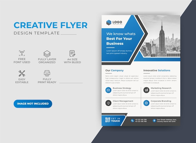 Abstract Corporate Business Flyer Design