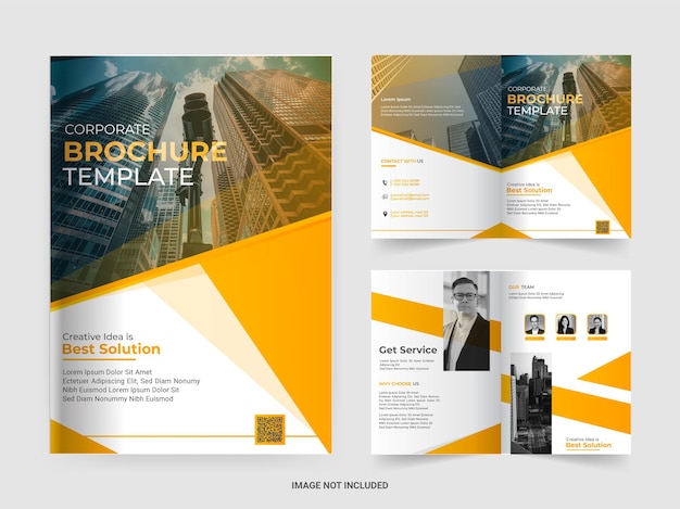 Abstract corporate company profile brochure