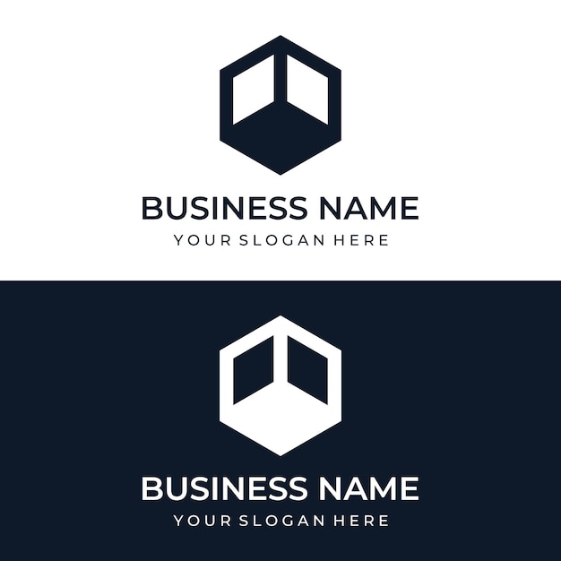 Abstract creative Logo template elements are universal can be used for business brand company business card property or building