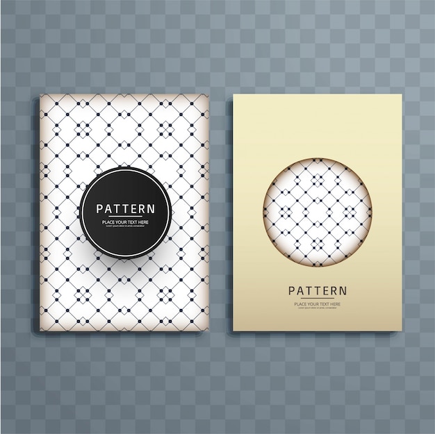 Abstract creative pattern brochure design illustration