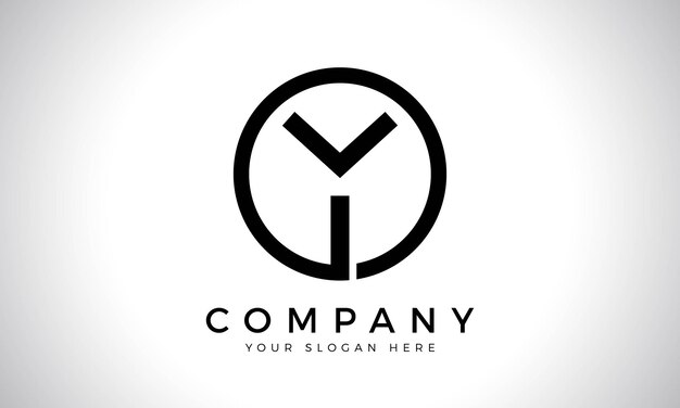 Vector abstract creative premium corporate branding letter y logo design