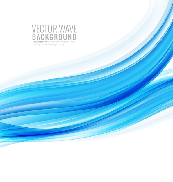 Abstract creative stylish blue wave background