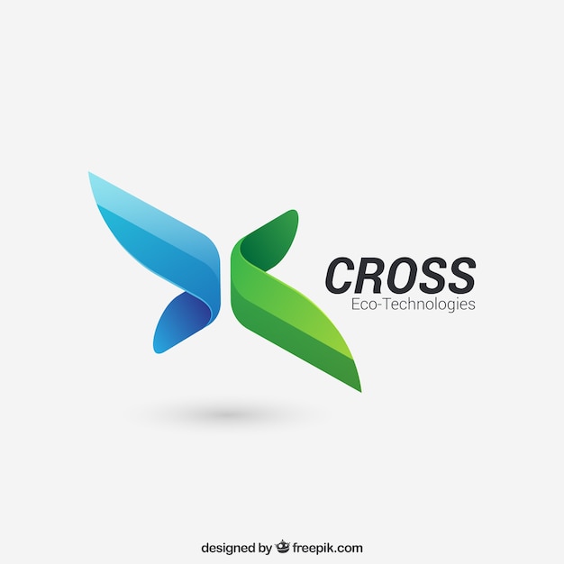 Abstract cross logo