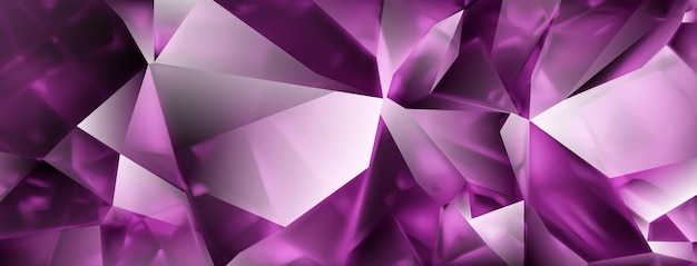 Vector abstract crystal background in purple colors with highlights on the facets and refracting of light