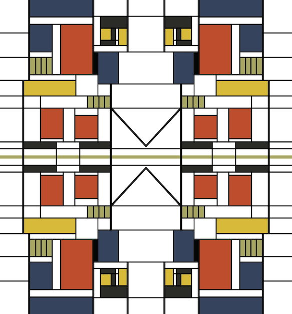 abstract cubism vector pattern design for modern art and graphic projects neoplasticism bauhaus