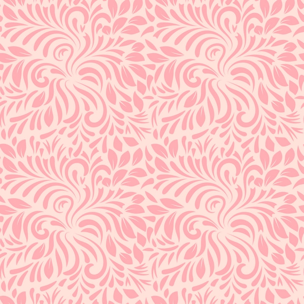 Abstract curly seamless pattern. Swirl background.