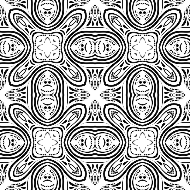 Abstract curly shapes seamless pattern. Swirl background. Ornamental backdrop. Cover, card.