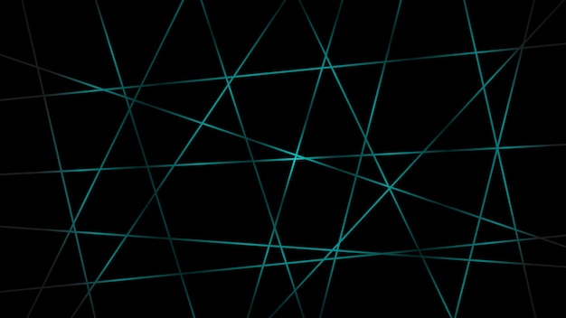 Abstract dark background of intersecting lines in light blue colors