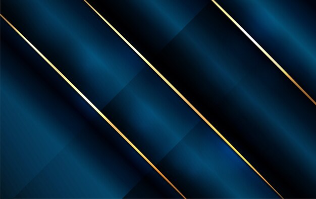 abstract dark blue background with line gold