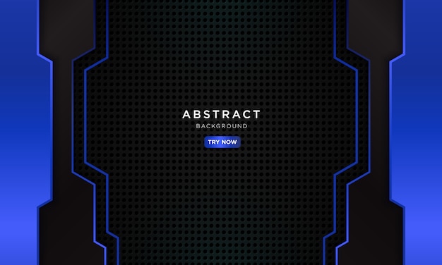 abstract dark blue background with robotic concept  