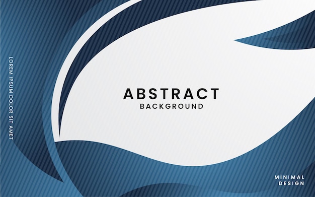 Abstract dark blue curves Vector Background concept