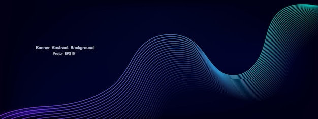 abstract dark blue wave background