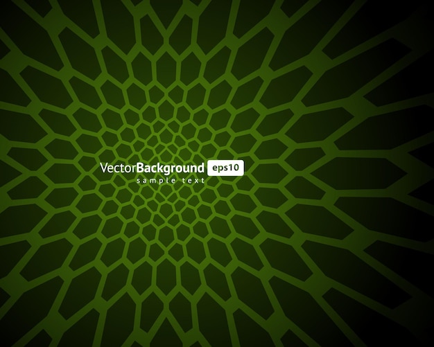 Abstract dark green gradient mesh hole pattern decorative background with place for text vector