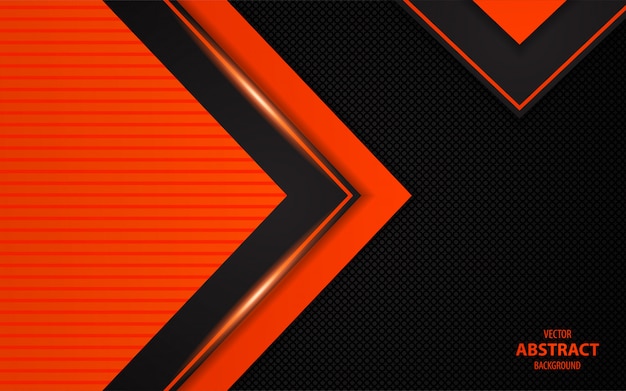 Abstract dark orange technology background