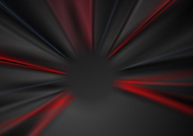 Abstract dark red and black blurred beams background