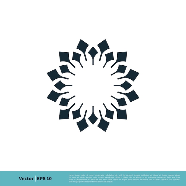 Abstract Decoration Flower Icon Vector Logo Template Illustration Design Vector EPS 10