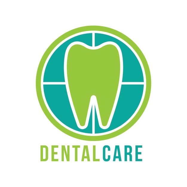 Abstract Dental logo design Free Vector