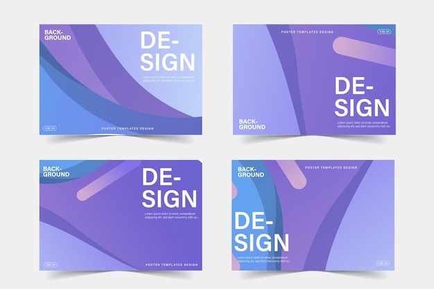 Abstract design banner templates