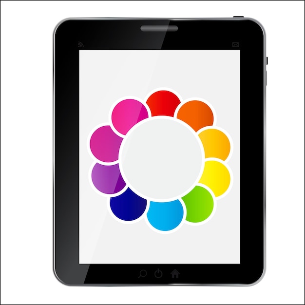 Abstract design Tablet. Vector illustration