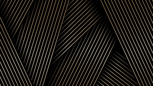 Abstract diagonal gold luxury line background