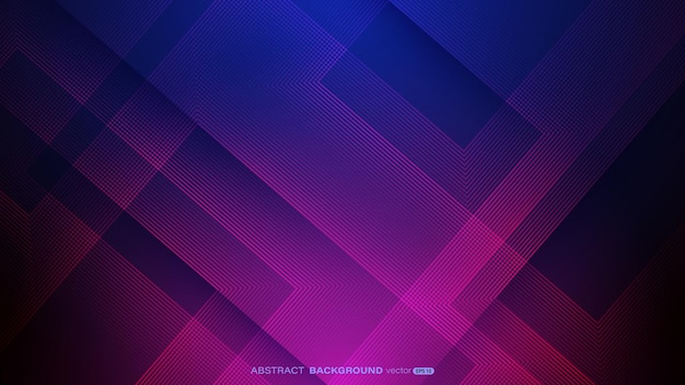 Abstract diagonal pink lines overlap on dark blue background