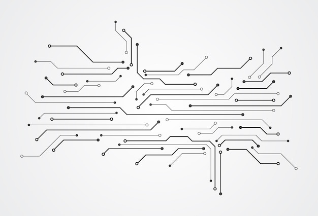 Abstract digital background with technology circuit board texture Electronic motherboard illustration Communication and engineering concept Vector illustration